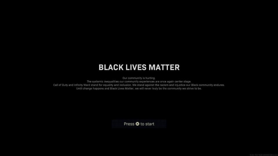 Industry Recon: Infinity Ward – “Black Lives Matter”